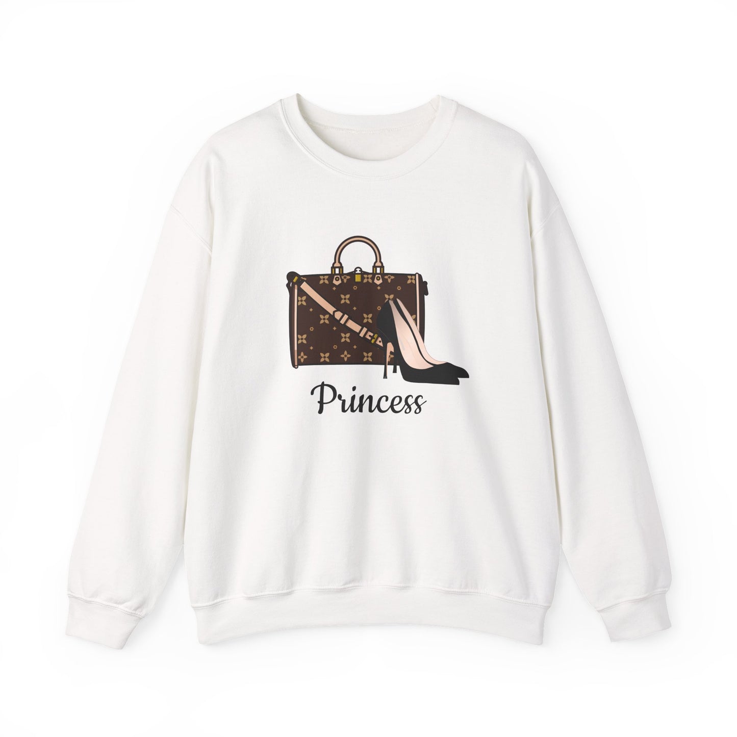 Sablette Pattern Shoes and Purse Personalizable Sweatshirt
