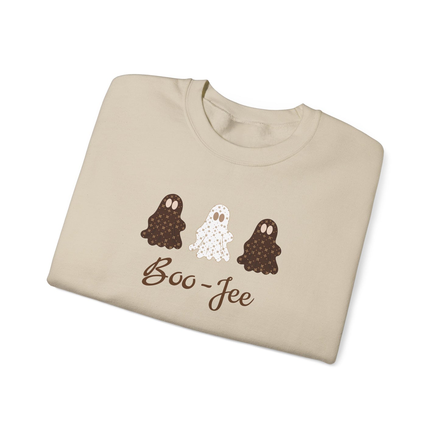 Boo-Jee Ghost Sweatshirt | Sablette Pattern | 4 Colors | Personalized Sleeve