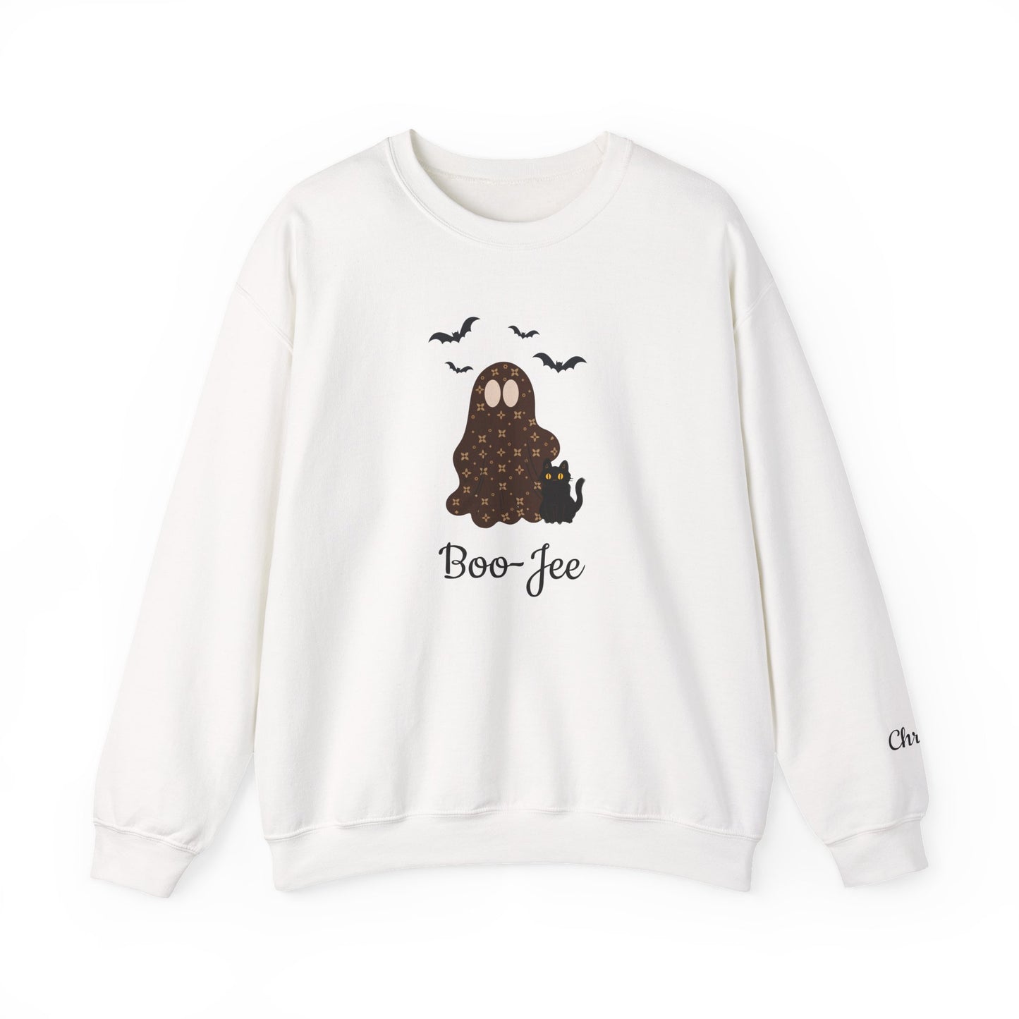 Personalizable Ghost Sweatshirt | Sablette Pattern | 4 Colors | Personalized Sleeve