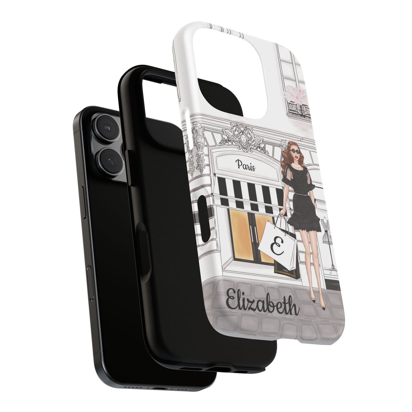 Personalized Shopping Diva Tough Phone Case | iPhone Samsung Pixel | 6 Avatar Options