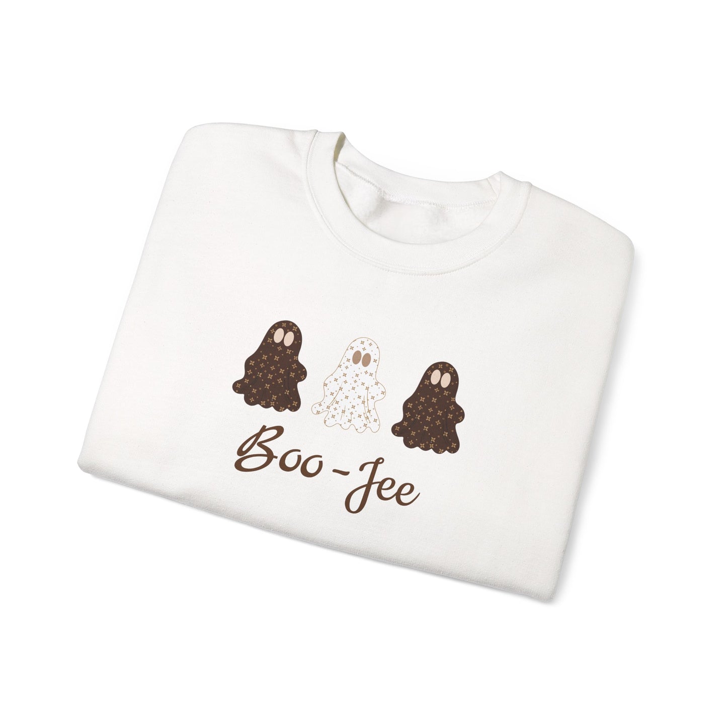 Boo-Jee Ghost Sweatshirt | Sablette Pattern | 4 Colors | Personalized Sleeve