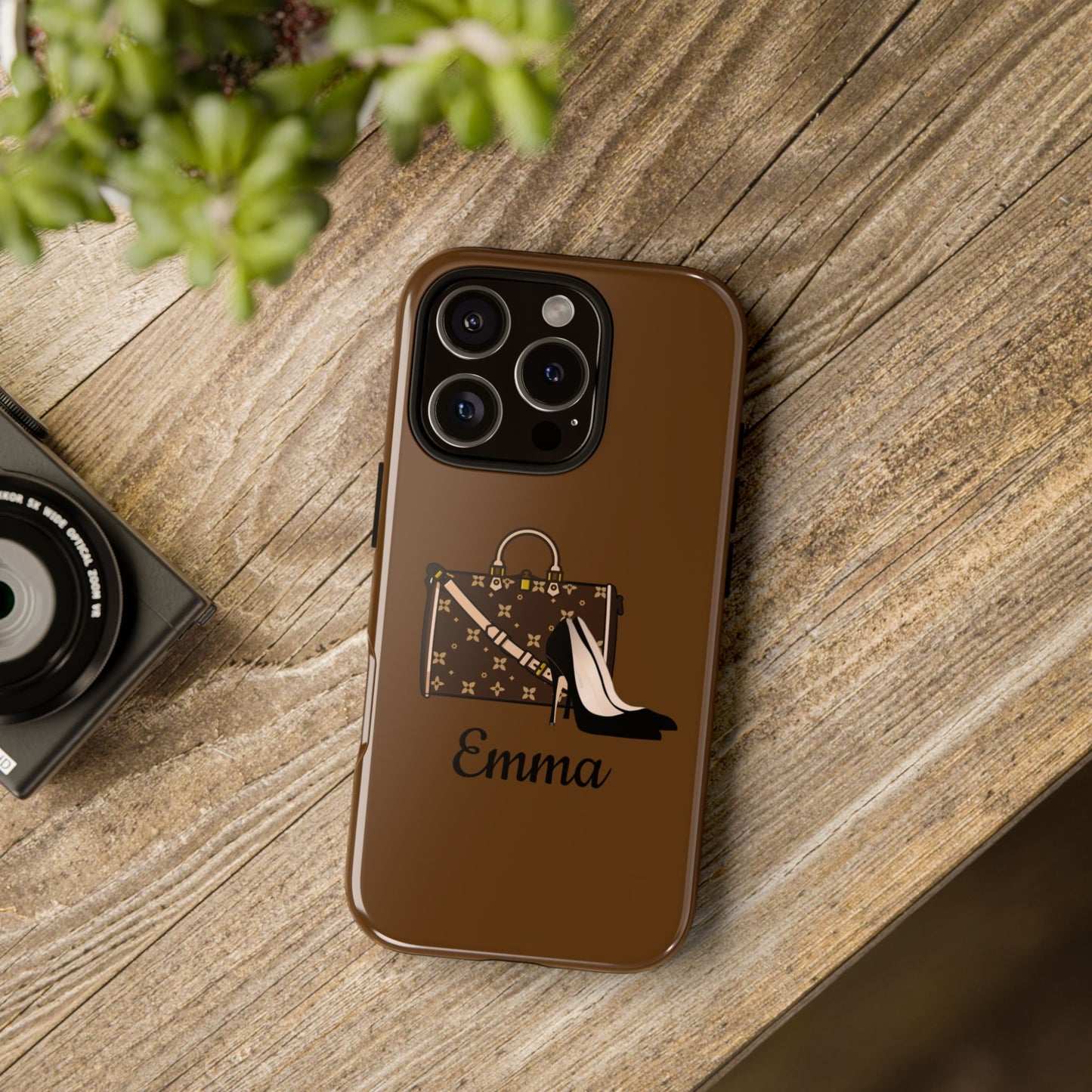 Personalized Shoes & Purse Tough Phone Case | iPhone Samsung Pixel | 10 Color Options