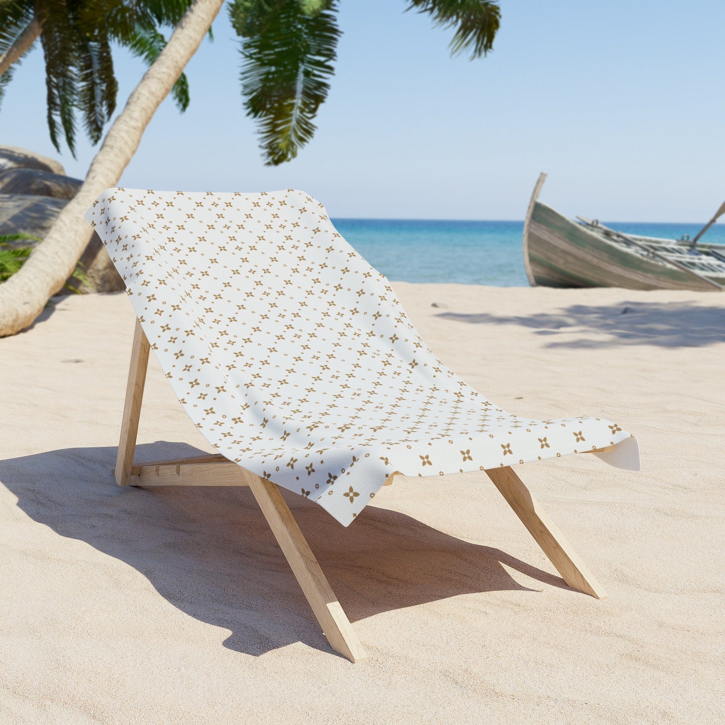 Toalla de playa | Personalizable | Estampado Sablette Caramelo