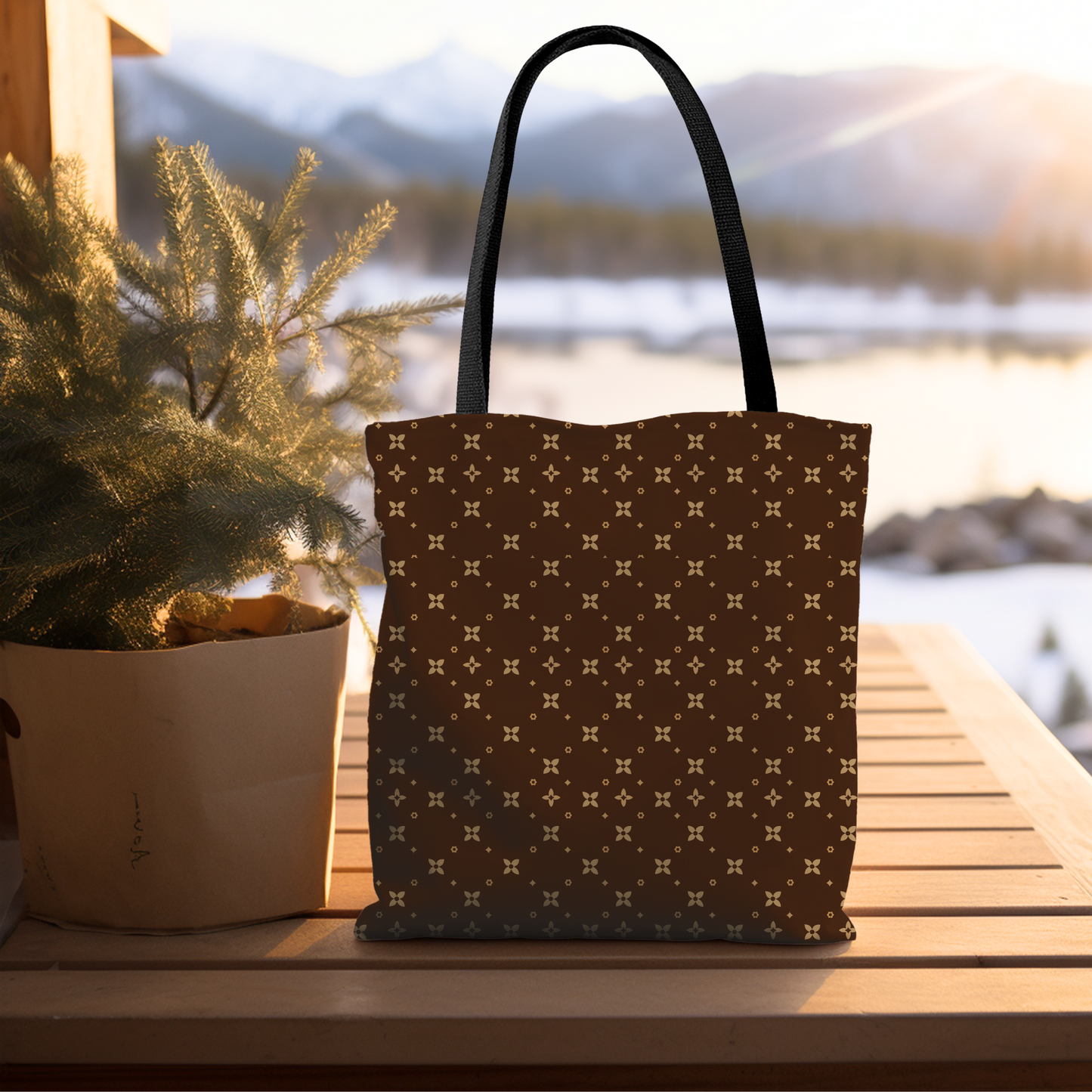 Personalized Sablette Tote Bag | Black Handles | 3 Sizes | Custom Name
