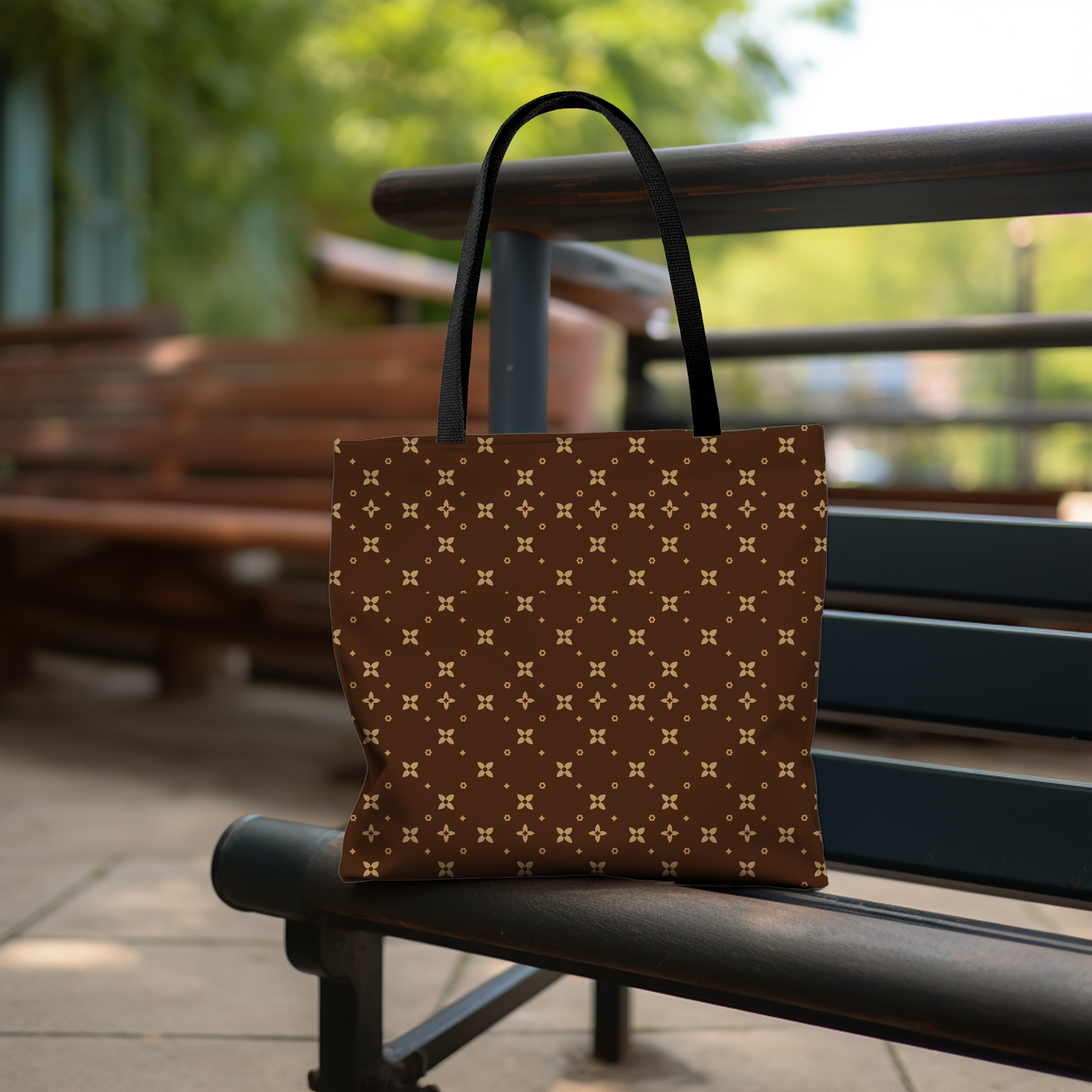 Personalized Sablette Tote Bag | Black Handles | 3 Sizes | Custom Name