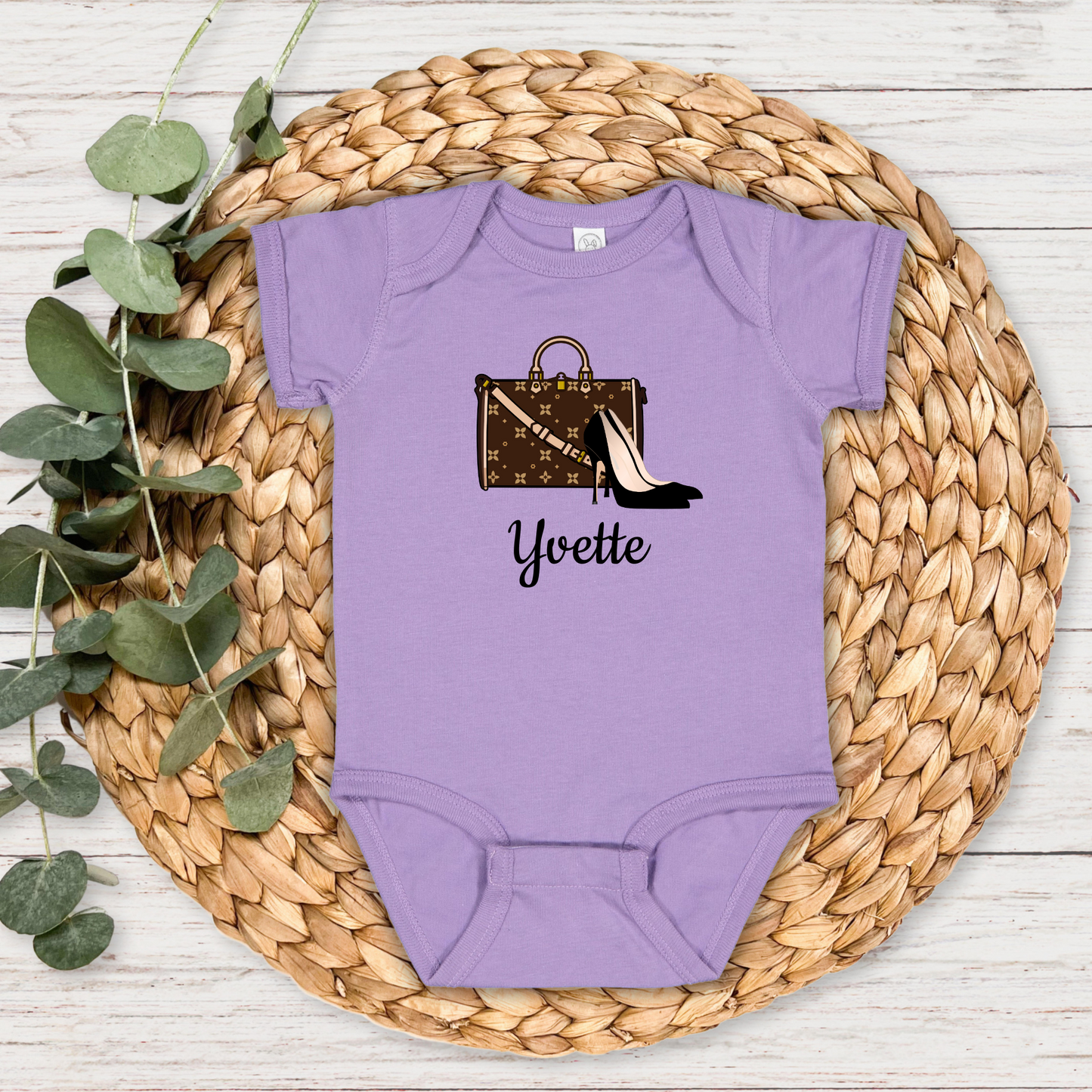 Chic and Personalized Baby Bodysuit | Tresor Valeur