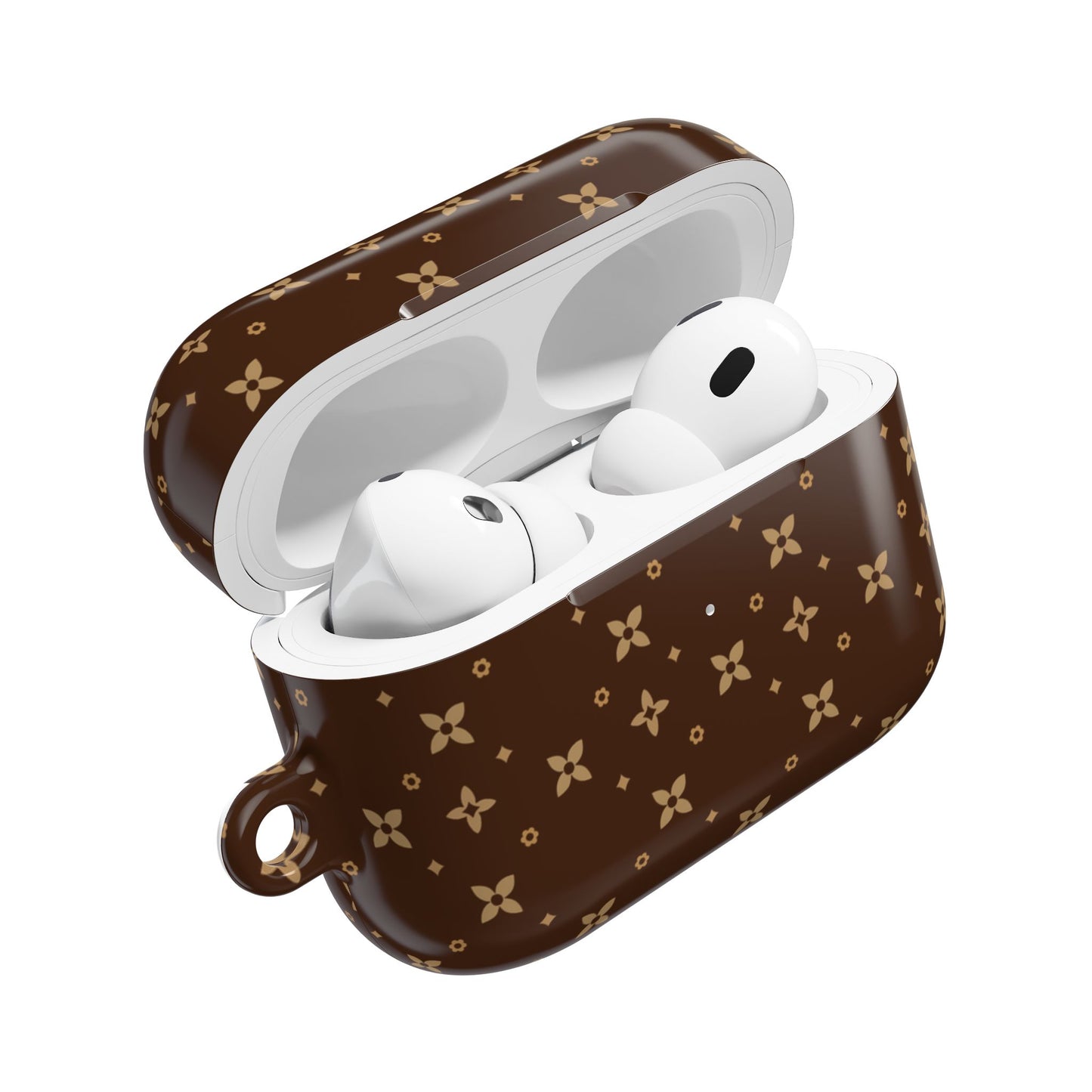 Personalized AirPods Case | Mink Sablette Print | Protective Cover with Keychain