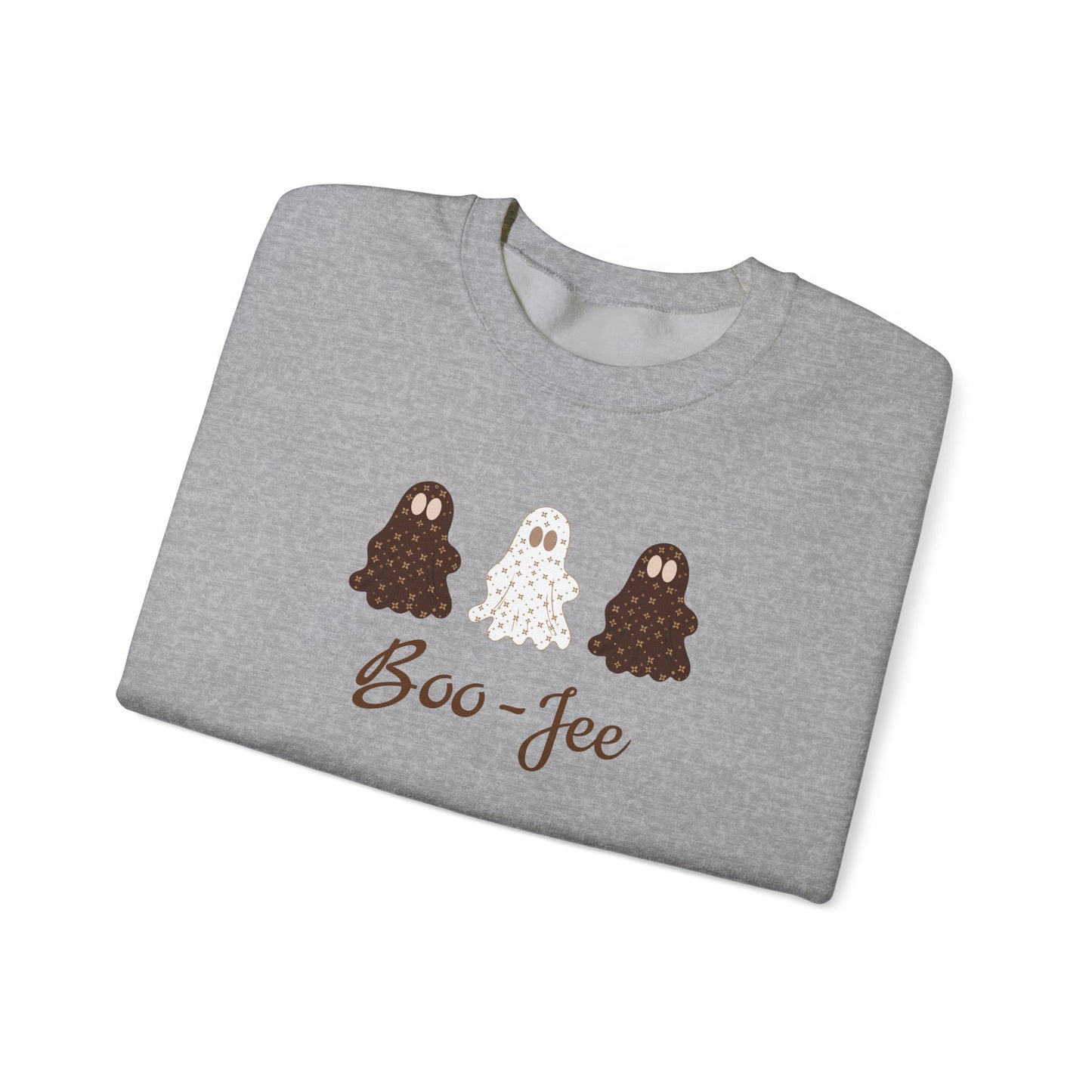 Boo-Jee Ghost Sweatshirt | Sablette Pattern | 4 Colors | Personalized Sleeve