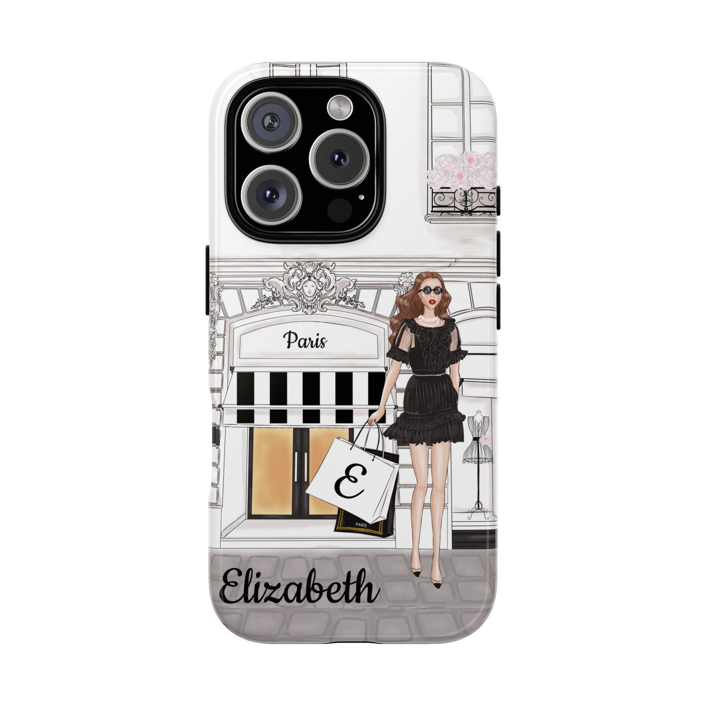 Personalized Shopping Diva Tough Phone Case | iPhone Samsung Pixel | 6 Avatar Options