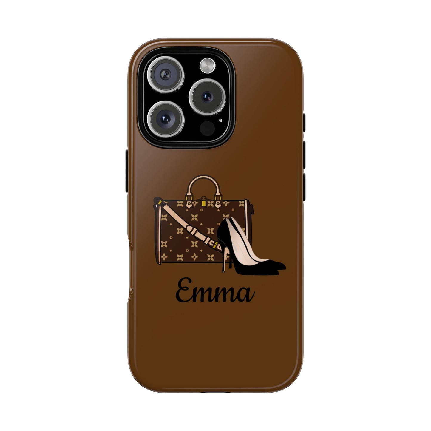 Personalized Shoes & Purse Tough Phone Case | iPhone Samsung Pixel | 10 Color Options