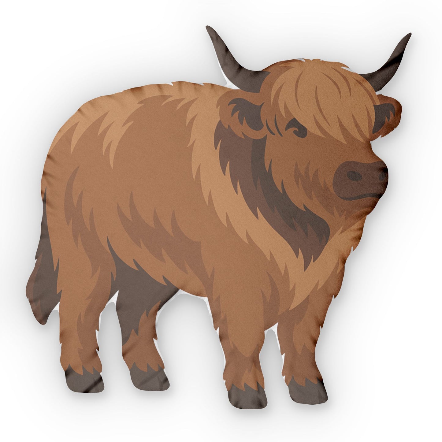 Highland Cow Custom Shaped Pillow Cozy