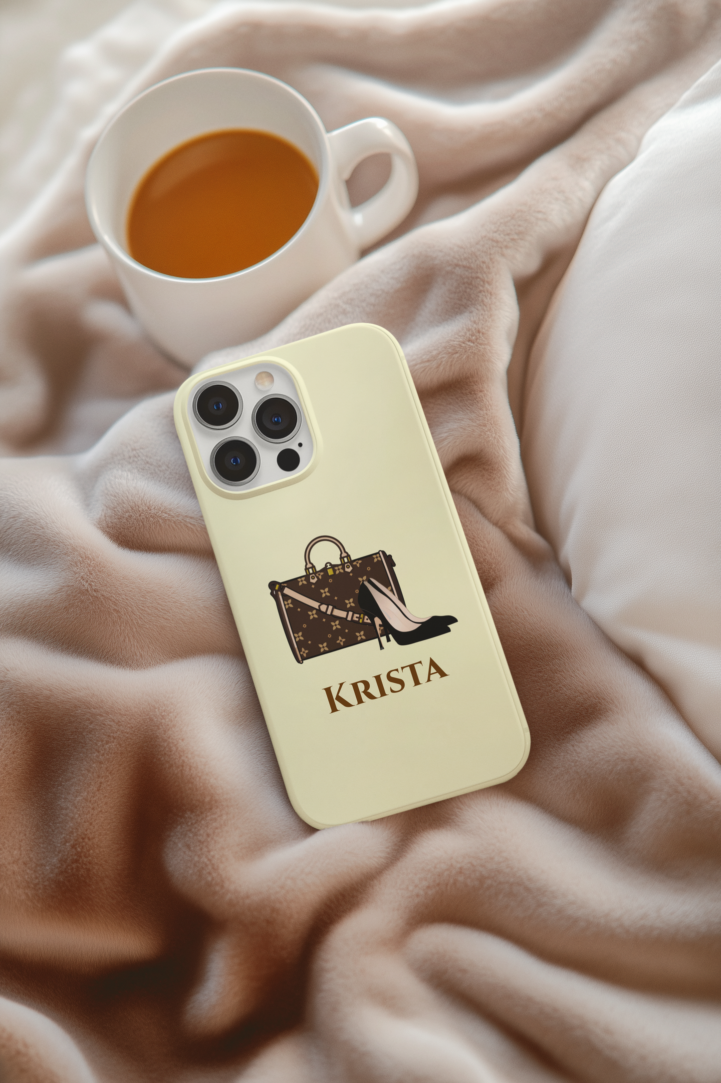 Personalized Shoes & Purse Tough Phone Case | iPhone Samsung Pixel | 10 Color Options