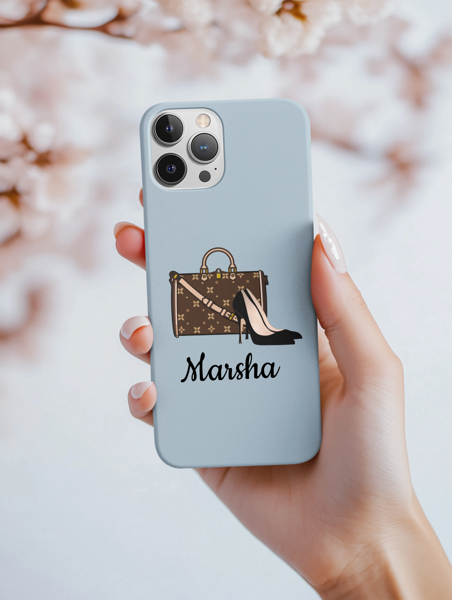 Personalized Shoes & Purse Tough Phone Case | iPhone Samsung Pixel | 10 Color Options