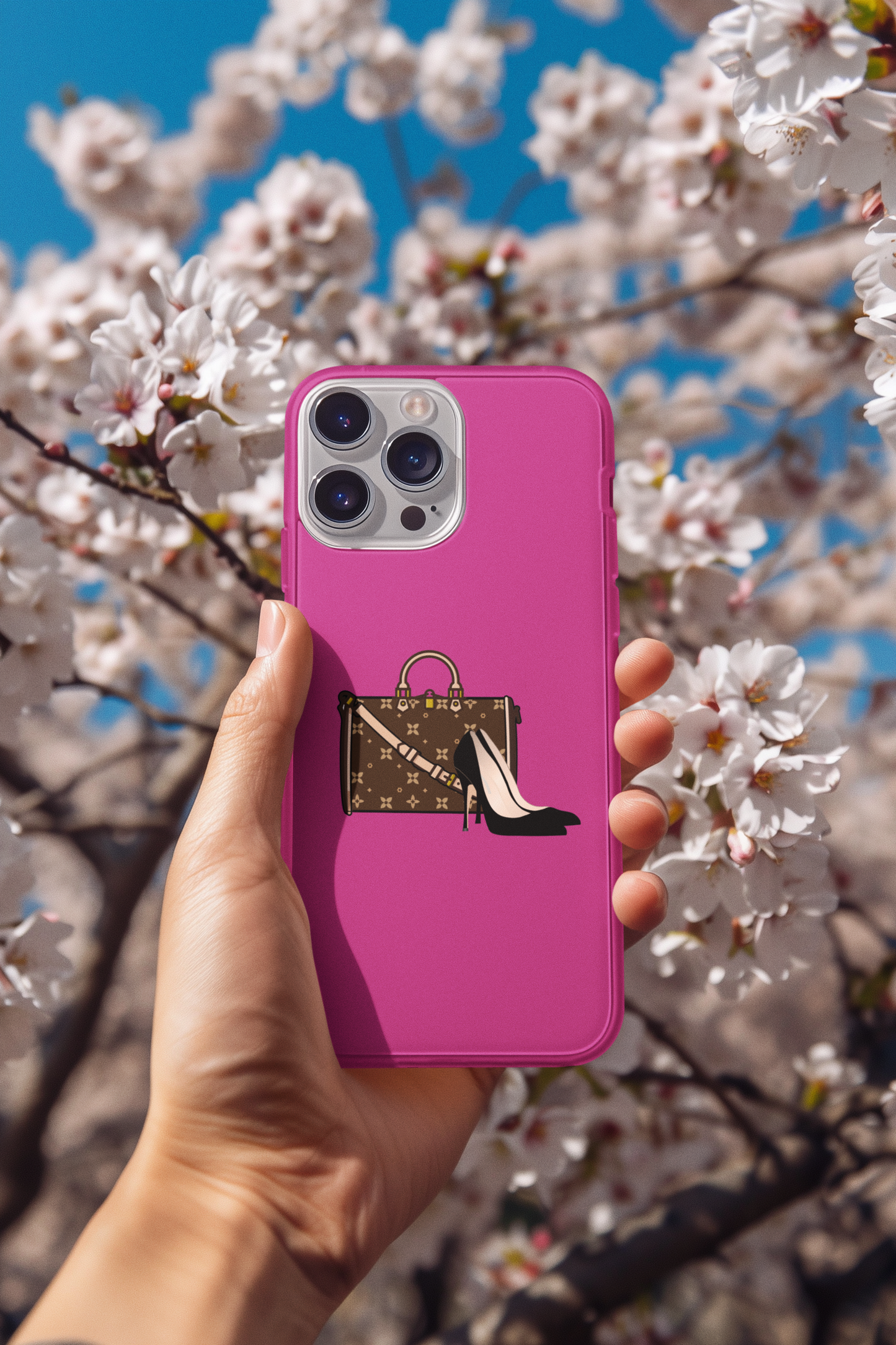 Personalized Shoes & Purse Tough Phone Case | iPhone Samsung Pixel | 10 Color Options