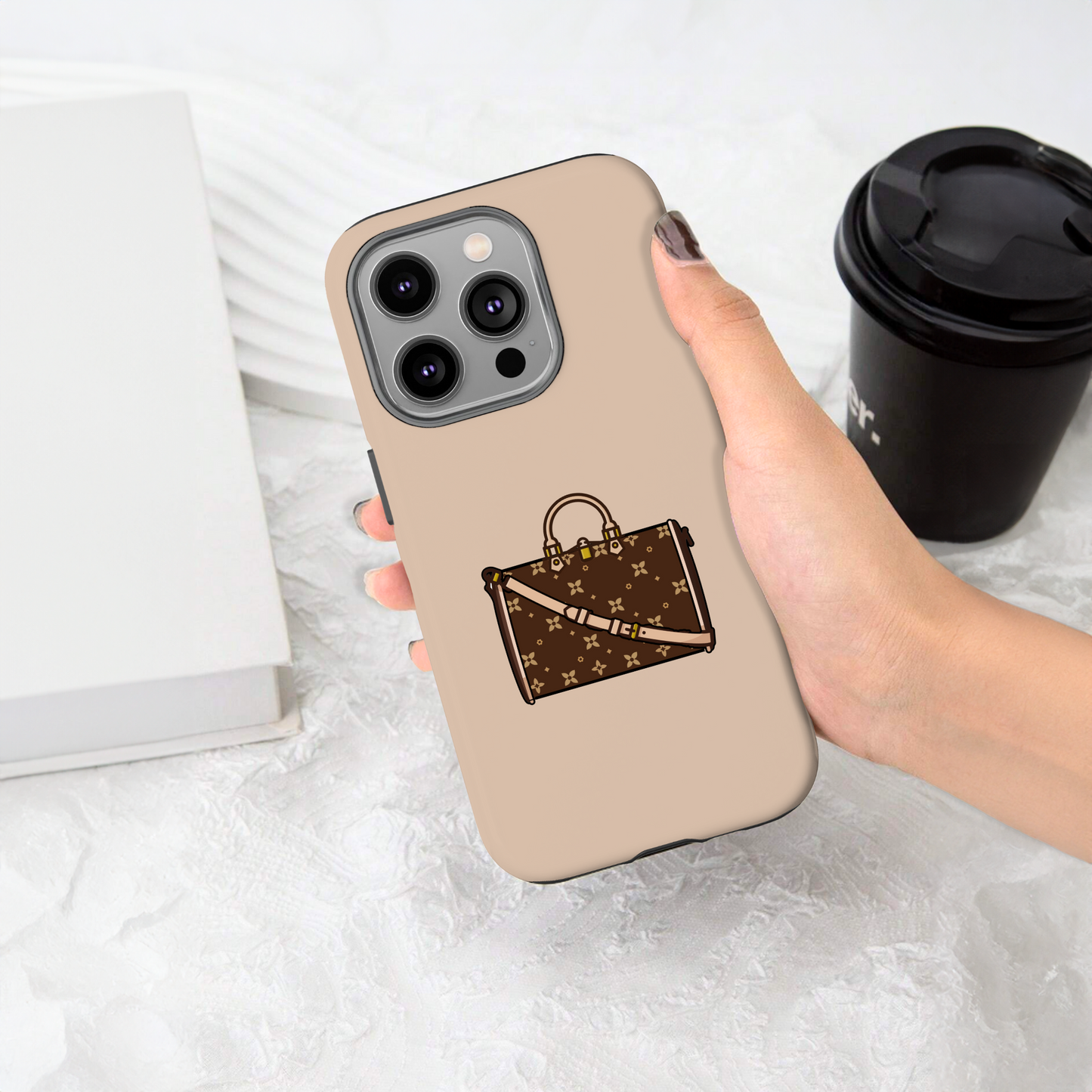 Personalized Shoes & Purse Tough Phone Case | iPhone Samsung Pixel | 10 Color Options