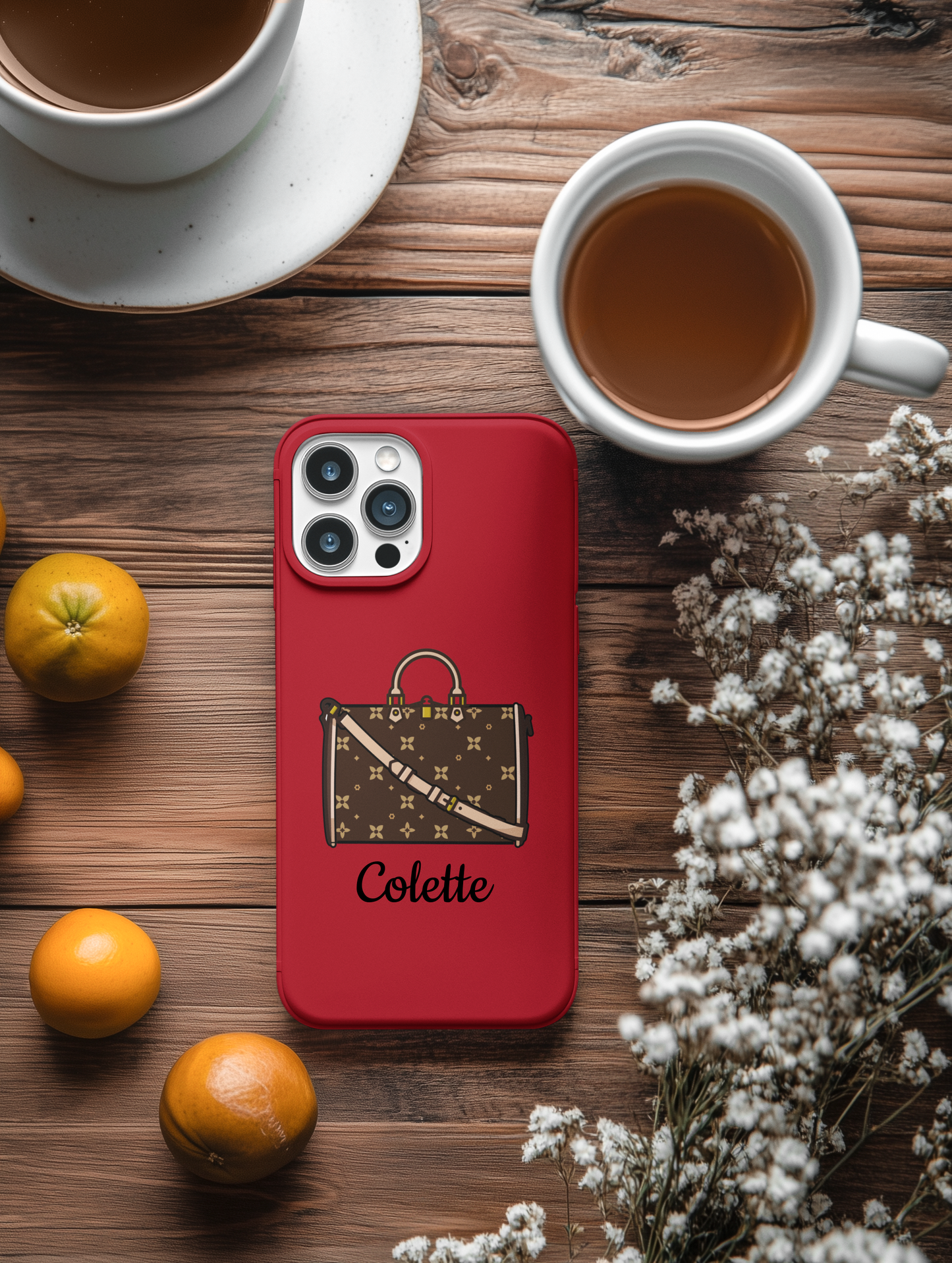 Personalized Shoes & Purse Tough Phone Case | iPhone Samsung Pixel | 10 Color Options
