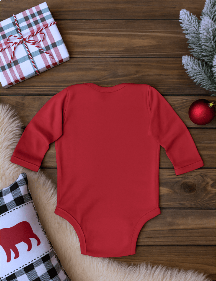 Baby Bear Infant Long Sleeve Bodysuit | Cozy Woodland Baby Onesie - Tresor Valeur
