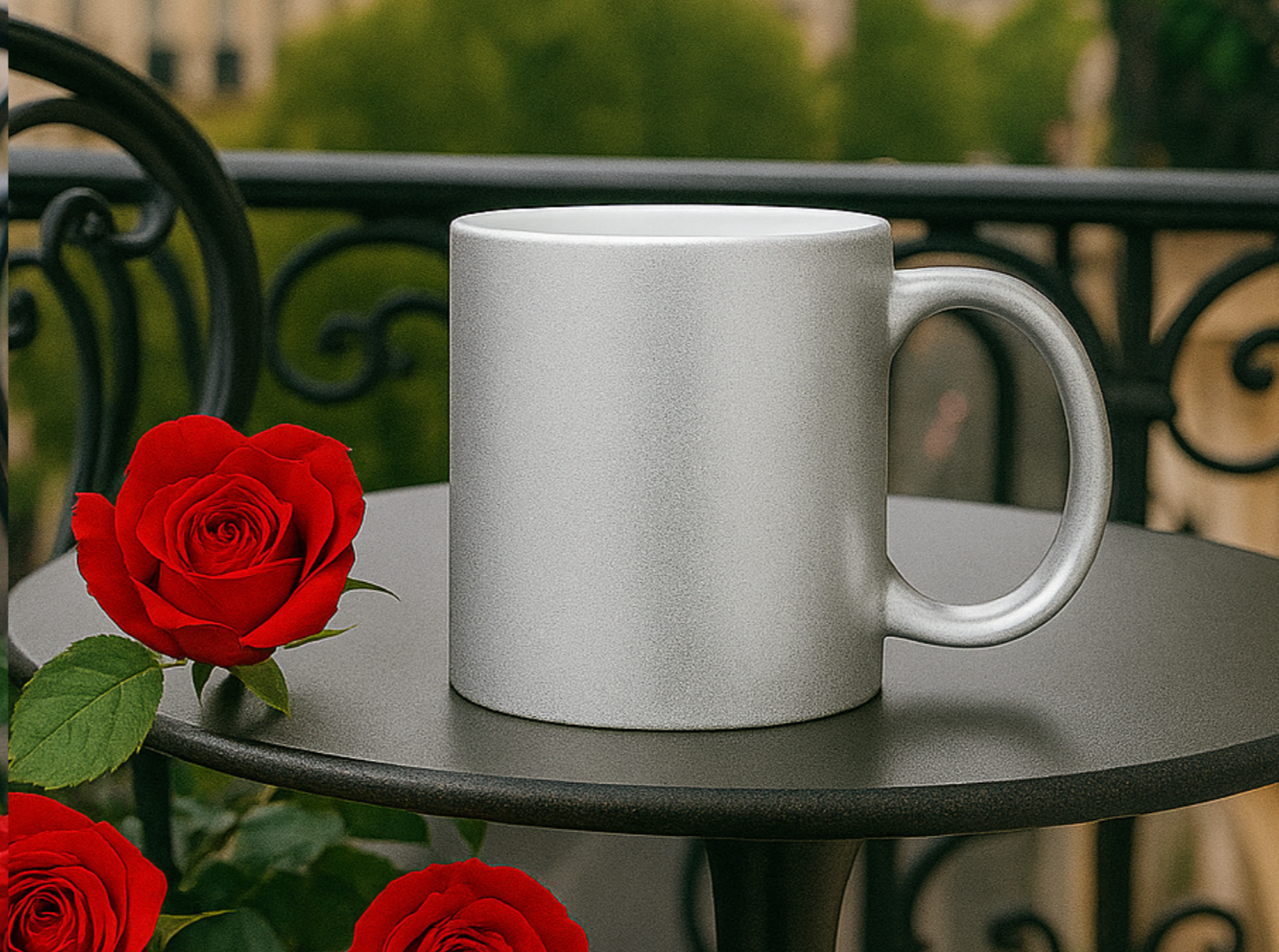 Gold or Silver Metallic Mug | Sablette Purse & Shoes or Purse Only | Personalized 11oz Mug | Tresor Valeur Fashionista Mug