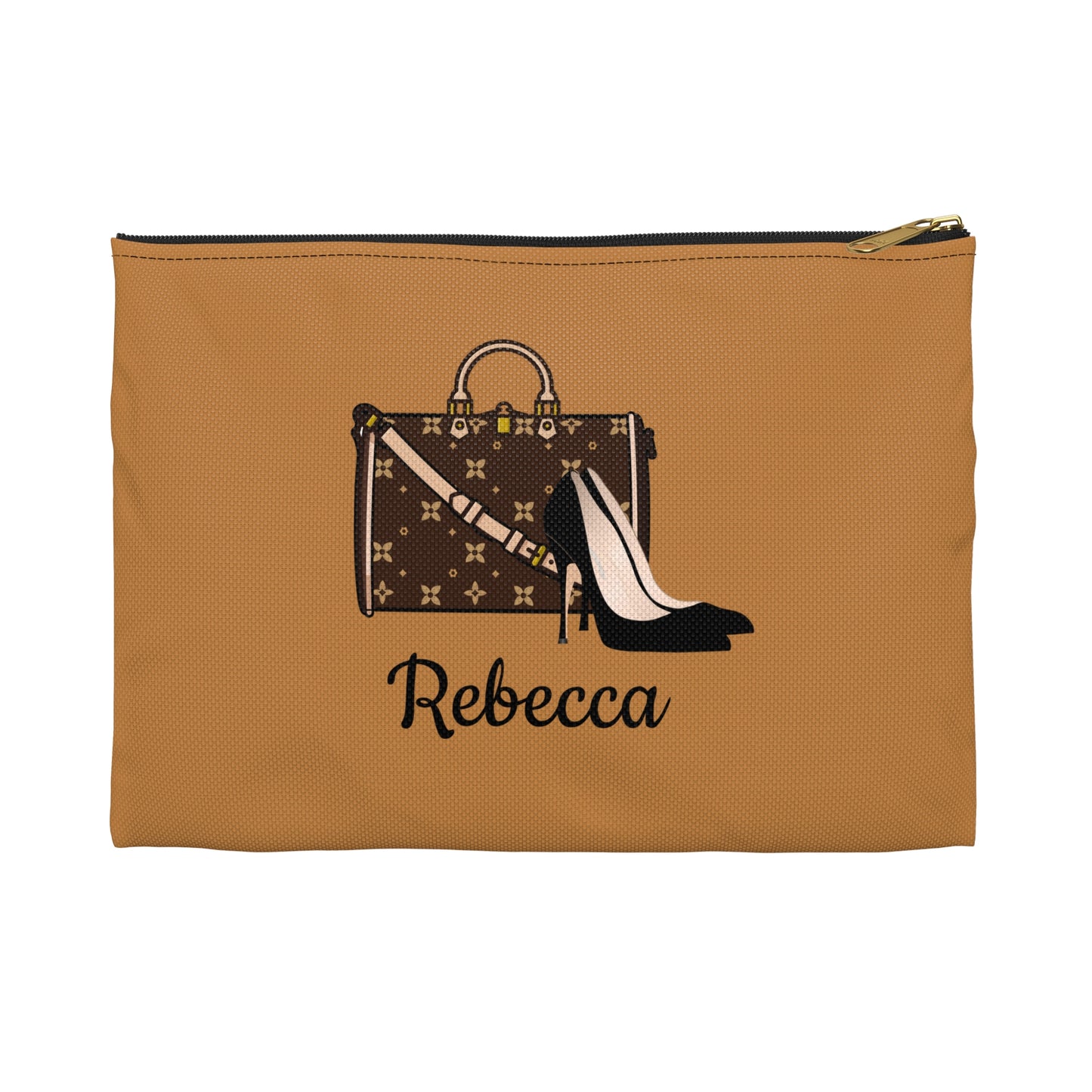 Personalized Makeup Bag – Shoes & Purse or Purse‑Only Graphic | Custom Cosmetic Pouch by Tresor Valeur