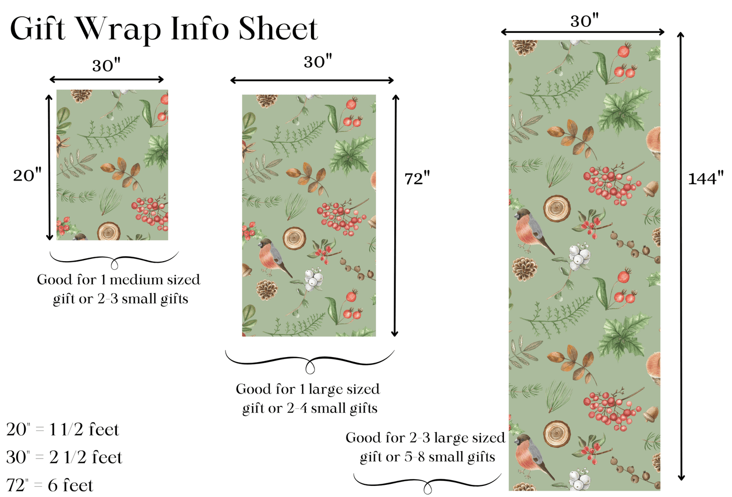 Petits Animaux | Meadow Deer Wrapping Paper | Personalized Monogram Initial - Tresor Valeur