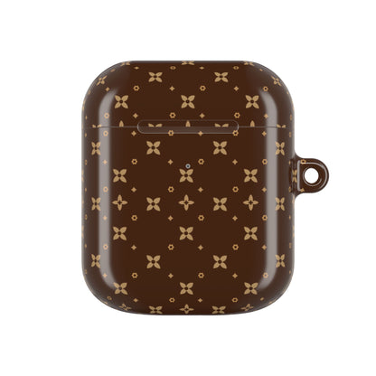 Personalized AirPods Case | Mink Sablette Print | Protective Cover with Keychain