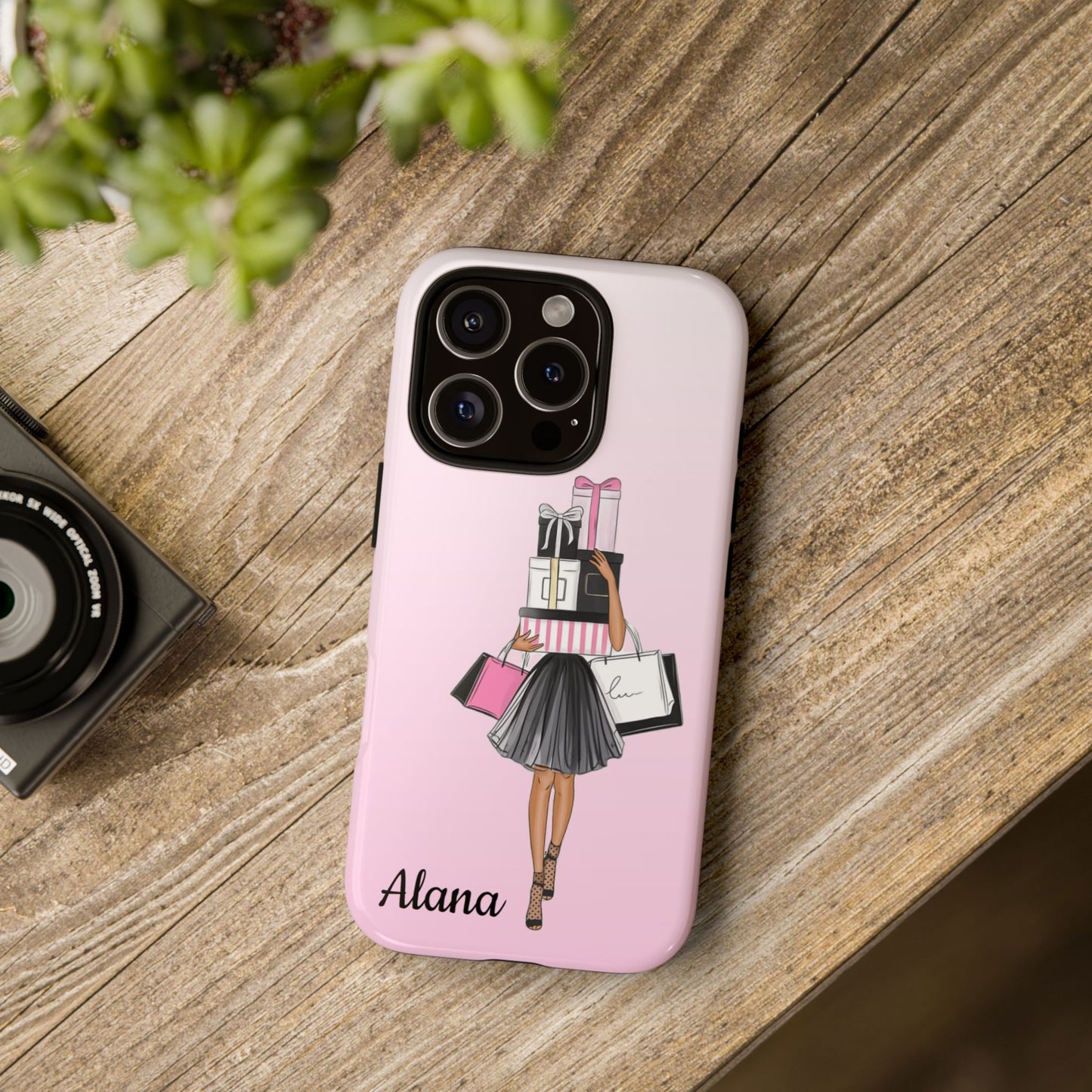 Personalized Pink Ombré Fashion Avatar Phone Case