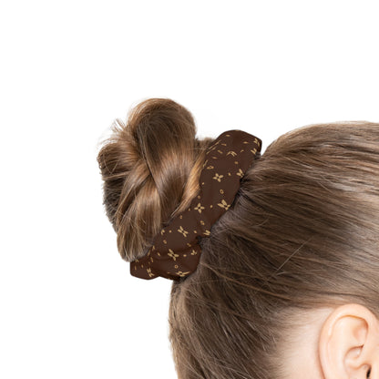 Haargummi | Modisches Haaraccessoire | Nerzbrauner Sablette-Druck