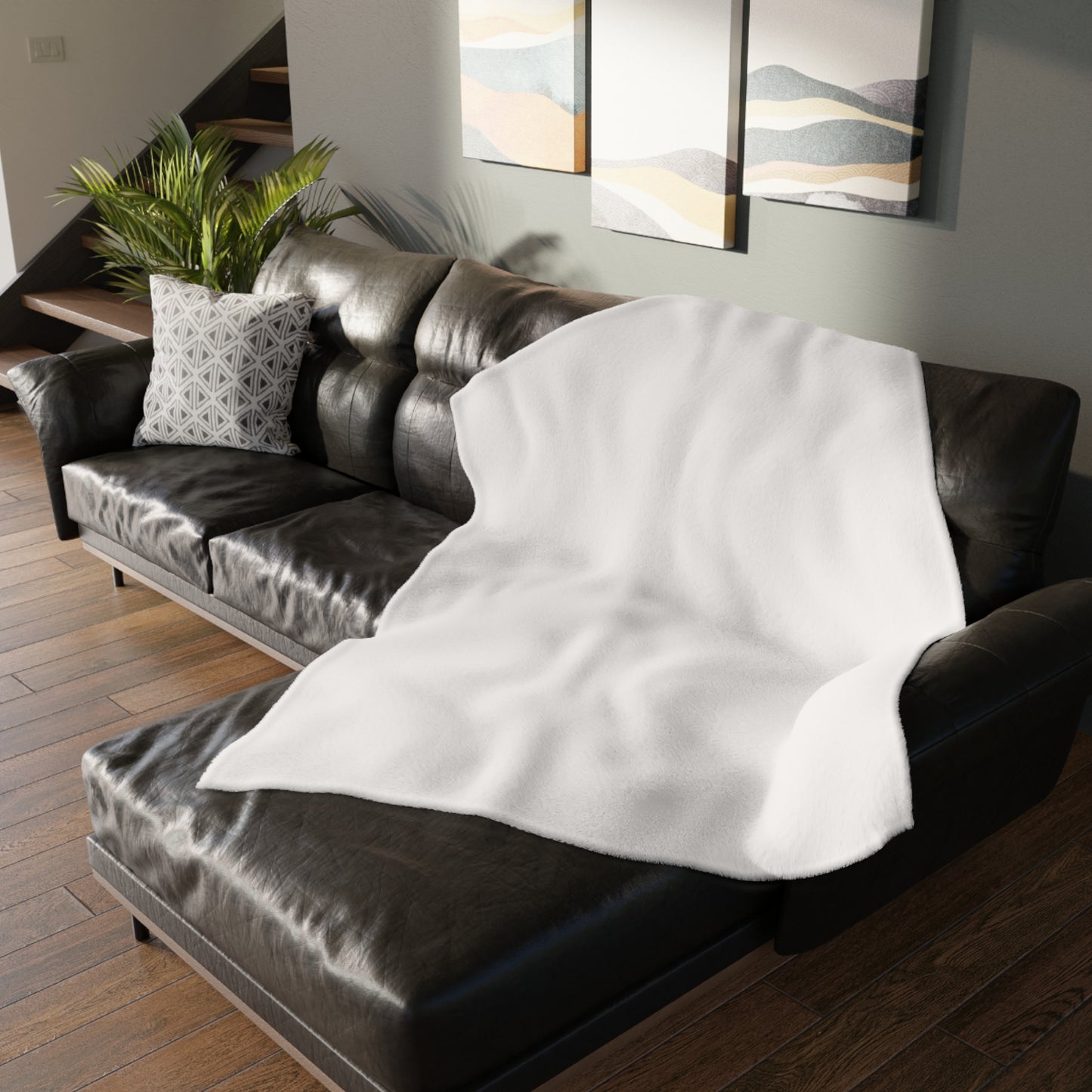 Modern Equestrian Classic Equestrian Motif Throw Blanket | Velveteen | 3 Sizes