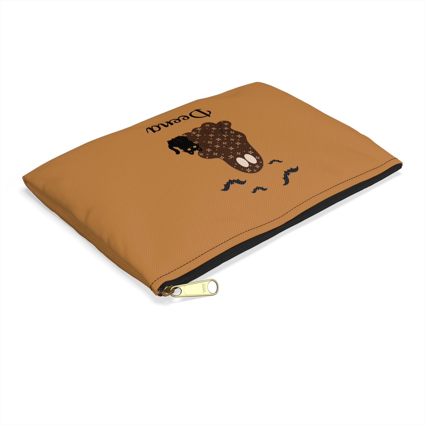 Halloween Schminktasche | „Boo-tiful“ Schicker Print Geist | Personalisierbar