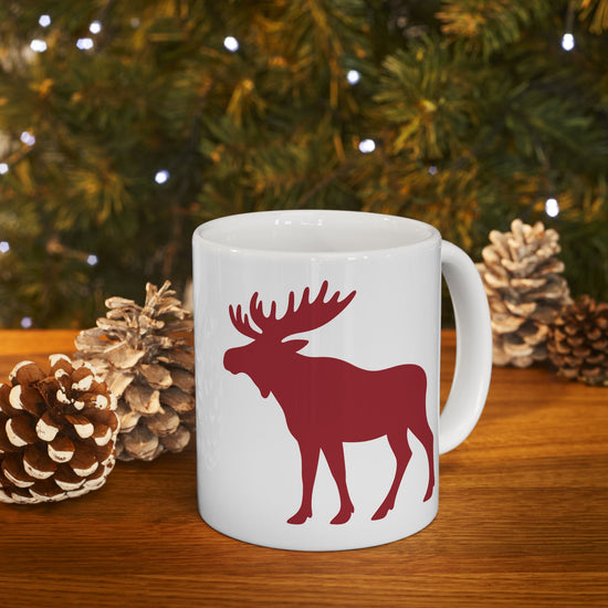 Red Moose Personalized Mug | White Ceramic | 11oz or 15oz