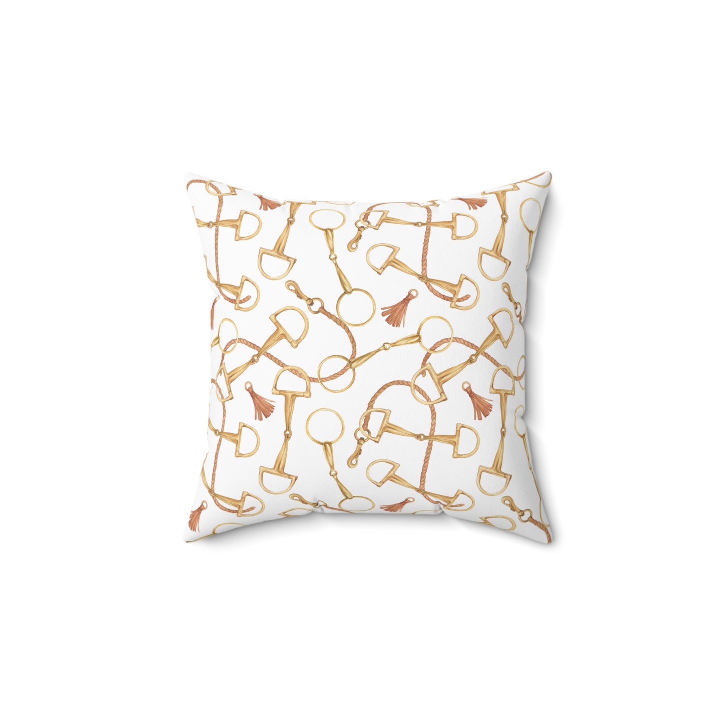 Premium Pillow Case – Equestrian Bit and Tassels Pattern | 14″–20″ Sizes