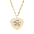 Hidden Message Heart Necklace | Engraved Inside & Out
