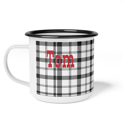 Personalized Enamel Camp Mug | Moose, Bear, or Deer Silhouette