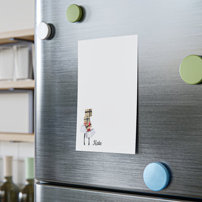 Personalized Post-it® Notes | Shopping Girl Illustration | Custom Sticky Pad