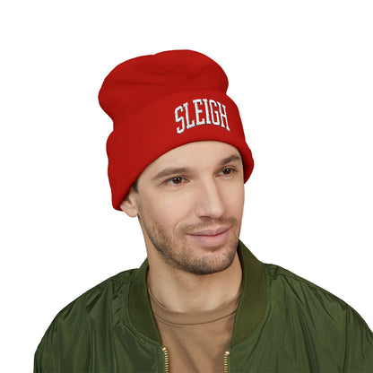 SLEIGH Embroidered Beanie | Red, White or Black