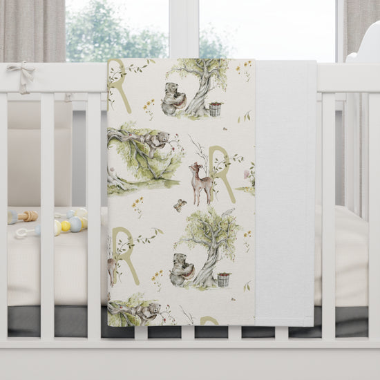 Petits Animaux | Orchard Bears Baby Blanket | Personalized Monogram Blanket - Tresor Valeur