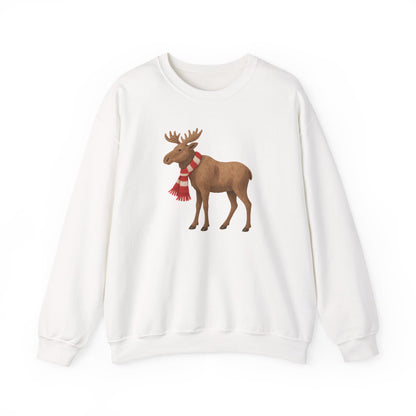 Holiday Moose Sweatshirt | Personalizable Sleeve