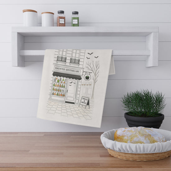Spooky Apothecary Halloween Kitchen Towel | 100% Cotton | Chic City Design | Fall Holiday Décor