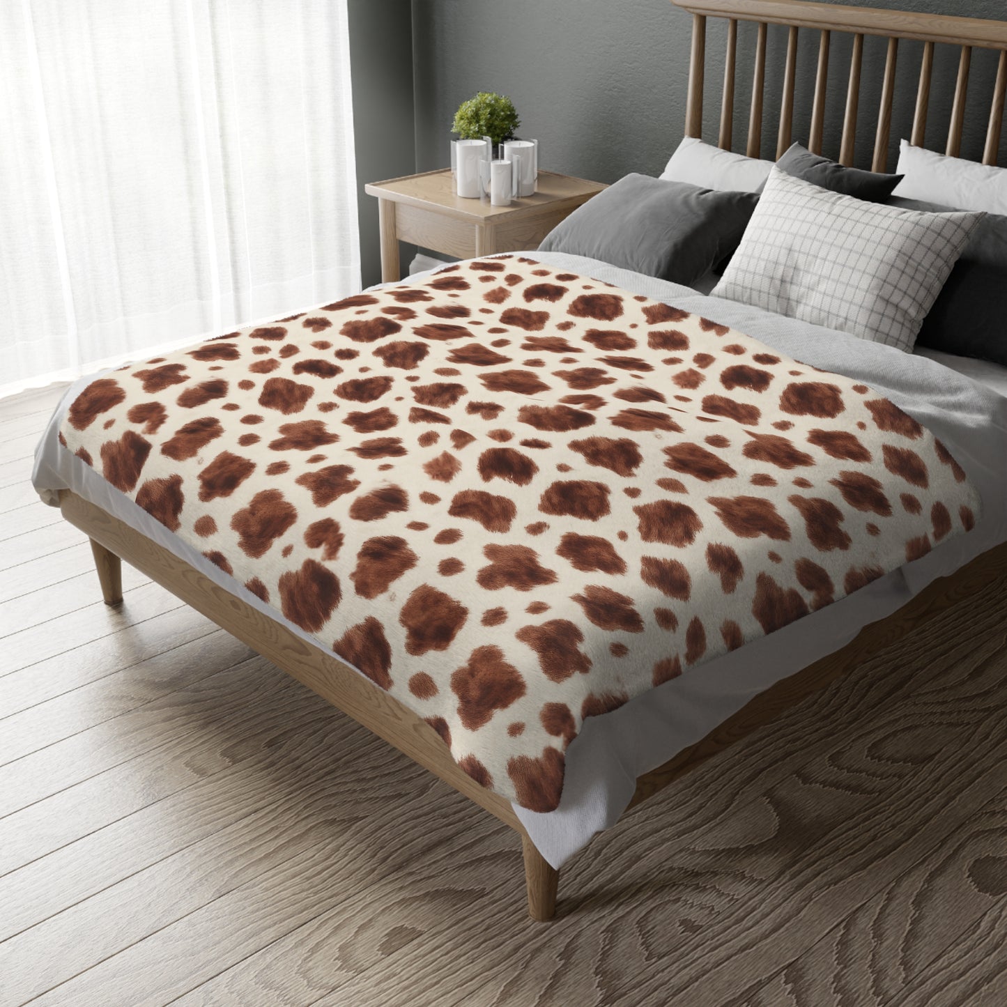 Appaloosa Print Velveteen Blanket | Soft Western Throw | 3 Sizes