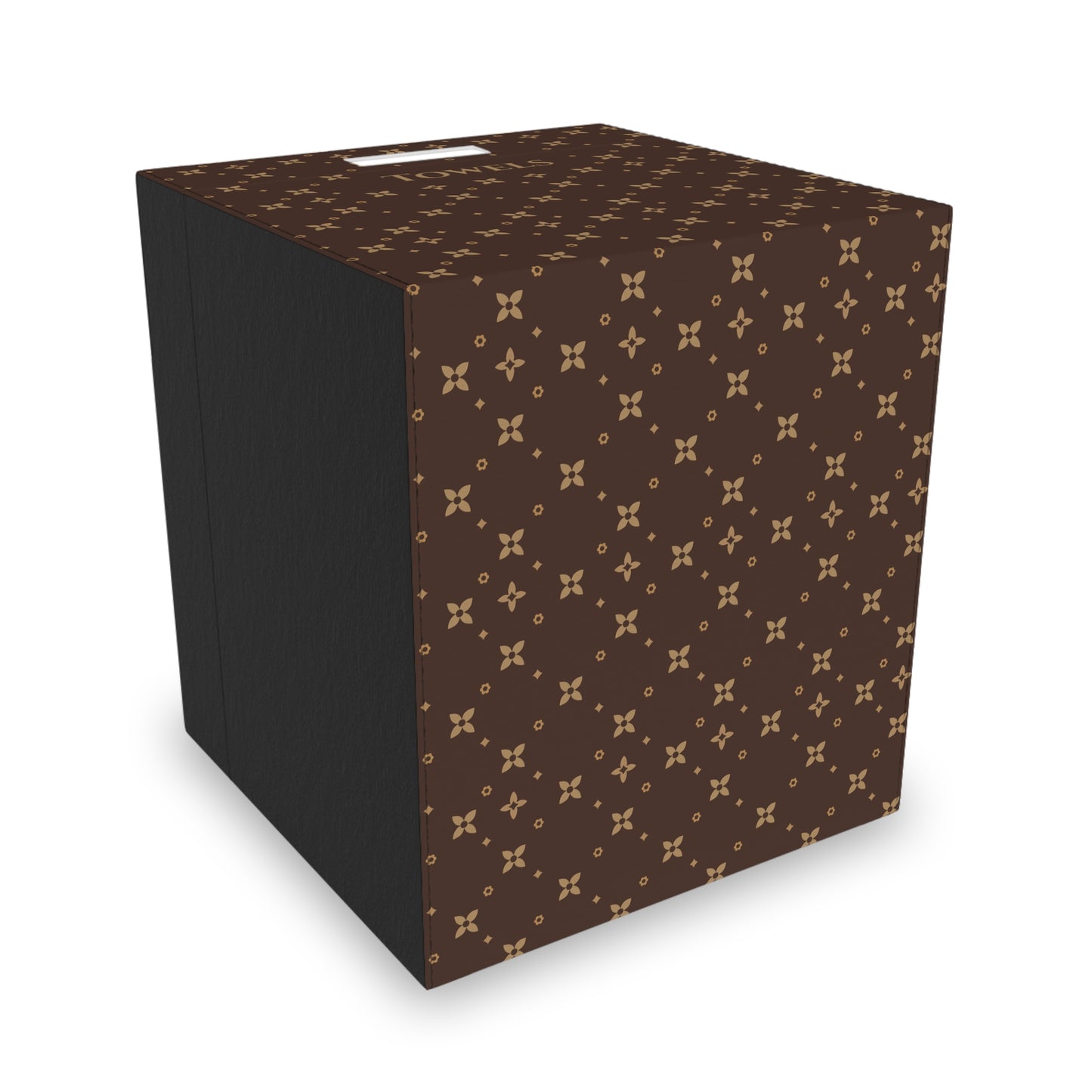 Caja de almacenamiento de fieltro personalizable con estampado de sablette de visón