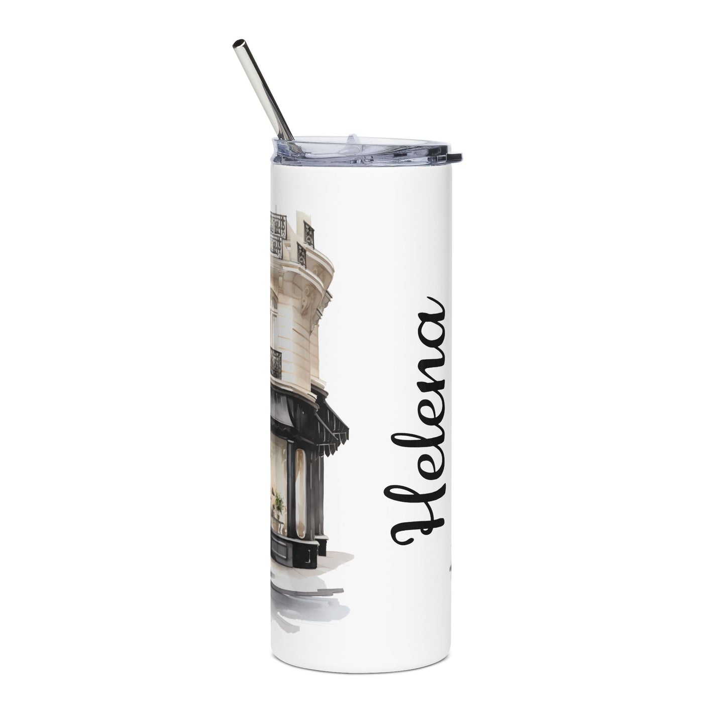 Personalized 20 oz Skinny Tumbler | Regent London Boutique with Winter Fashionista Avatars