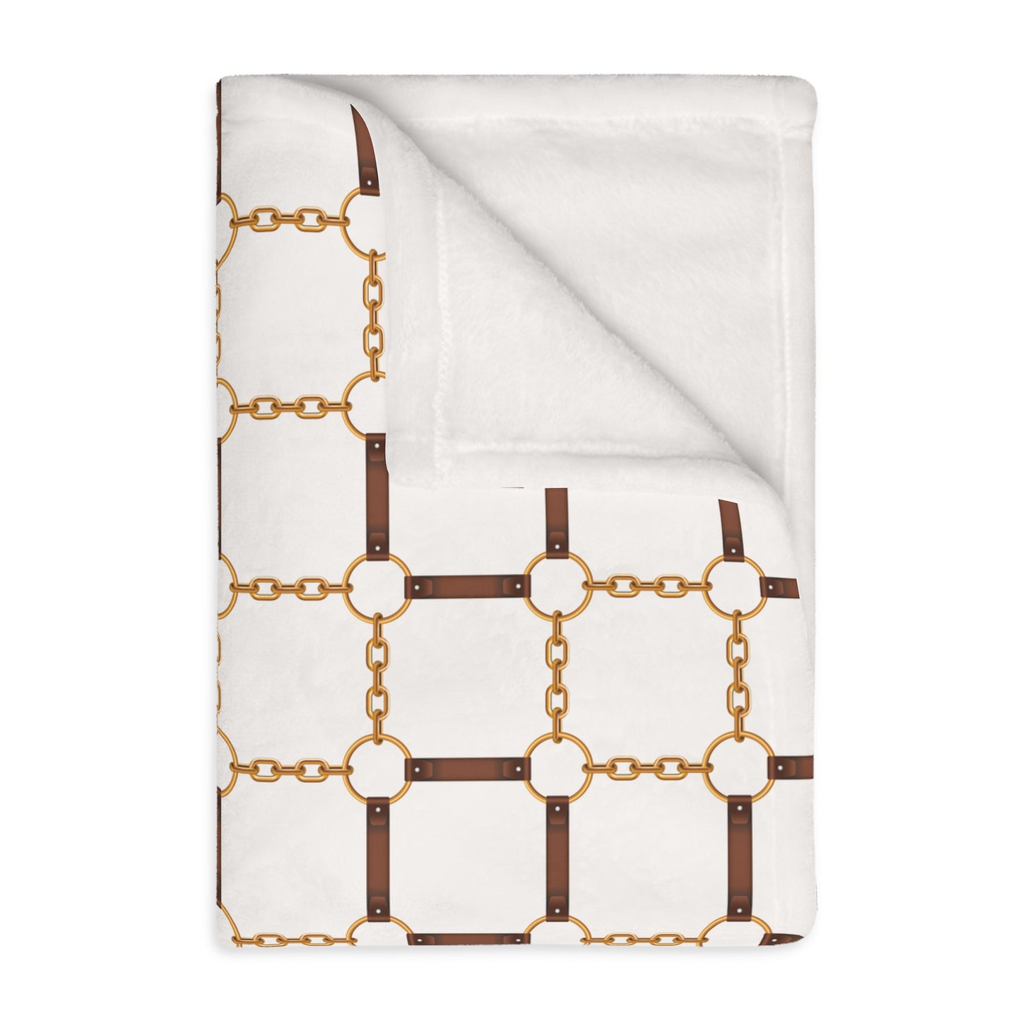 Modern Equestrian Classic Equestrian Motif Throw Blanket | Velveteen | 3 Sizes