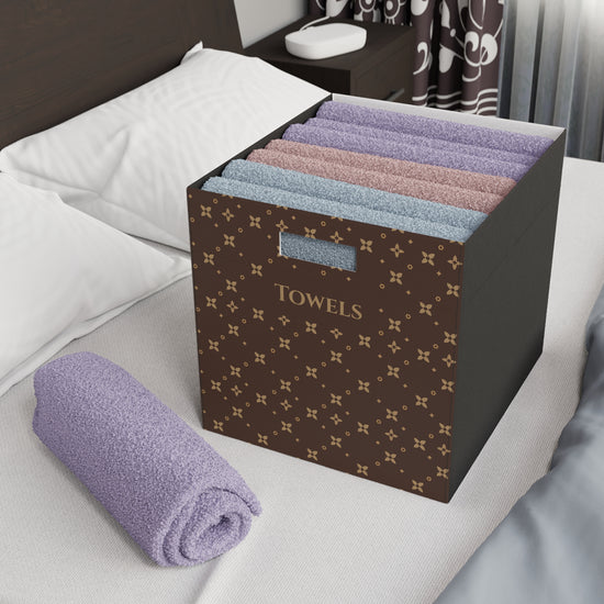 Anpassbare Aufbewahrungsbox aus Filz mit Nerz-Sablette-Print