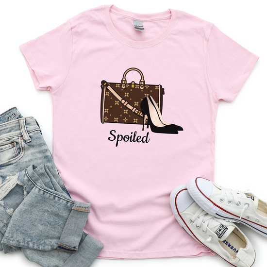 Heels &amp; Handtasche Grafik T-Shirt | Personalisierbar