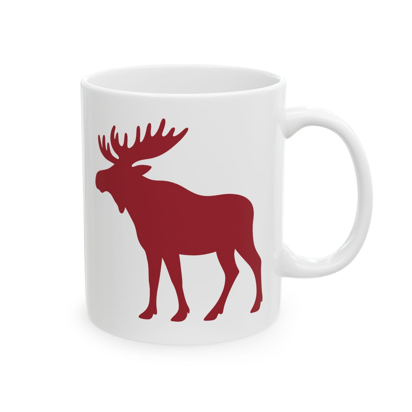 Red Moose Personalized Mug | White Ceramic | 11oz or 15oz