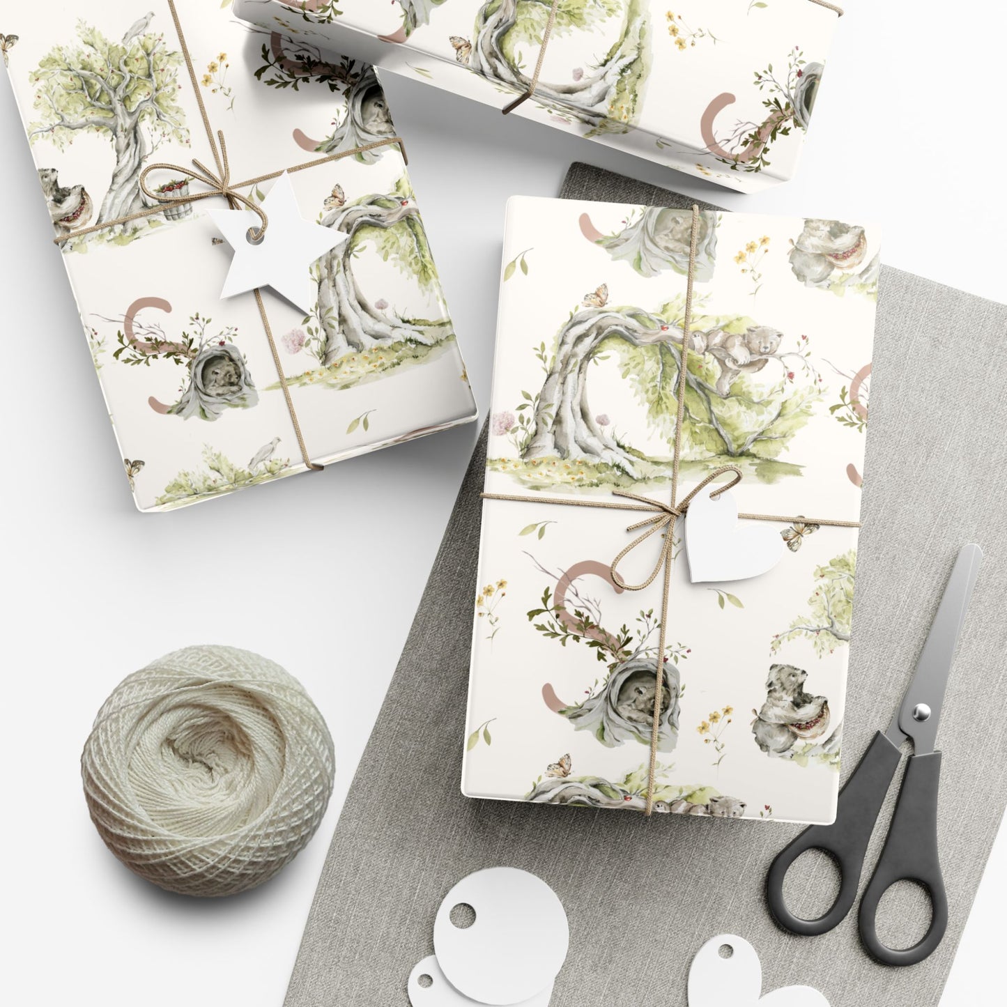 Petits Animaux | Orchard Bears Wrapping Paper