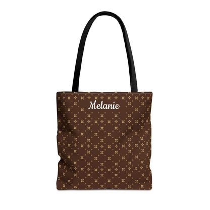 Personalized Sablette Tote Bag | Black Handles | 3 Sizes | Custom Name