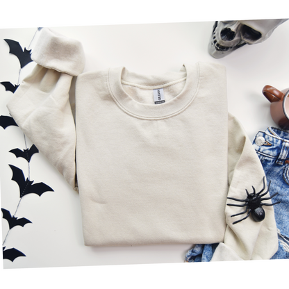 Personalizable Ghost Sweatshirt | Sablette Pattern | 4 Colors | Personalized Sleeve