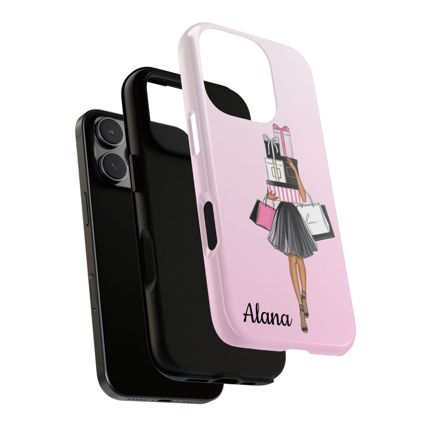 Personalized Pink Ombré Fashion Avatar Phone Case