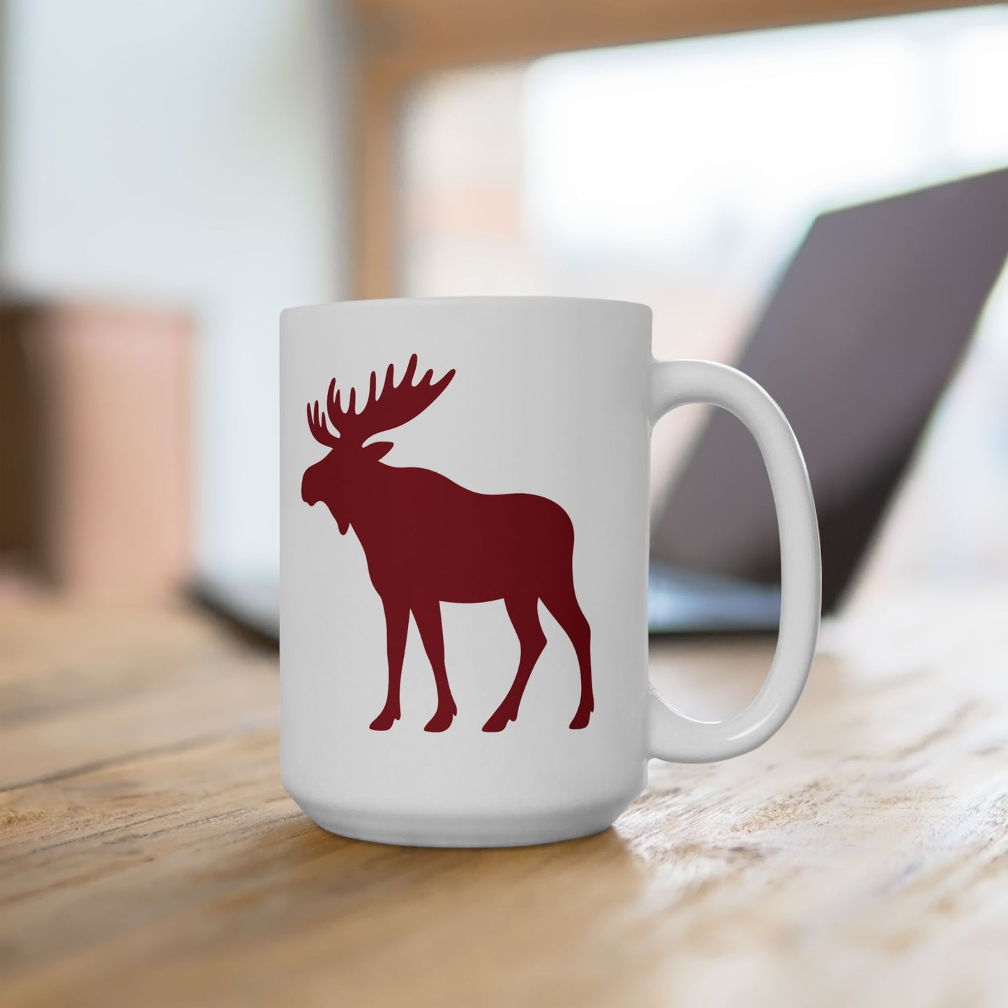 Red Moose Personalized Mug | White Ceramic | 11oz or 15oz